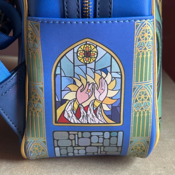 Loungefly Beauty and the Beast Enchantress Stained Glass Mini Backpack D23 Belle main image 6